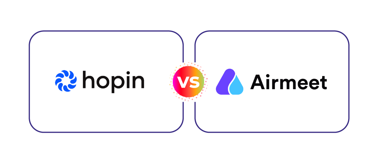 Hopin vs Airmeet Online Event Platform